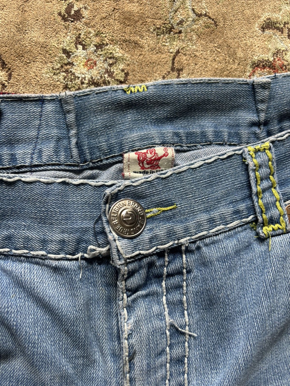 True Religion × Vintage True Religion Billy Supert Denim Jeans Size US 34 / EU 50 - 6 Thumbnail