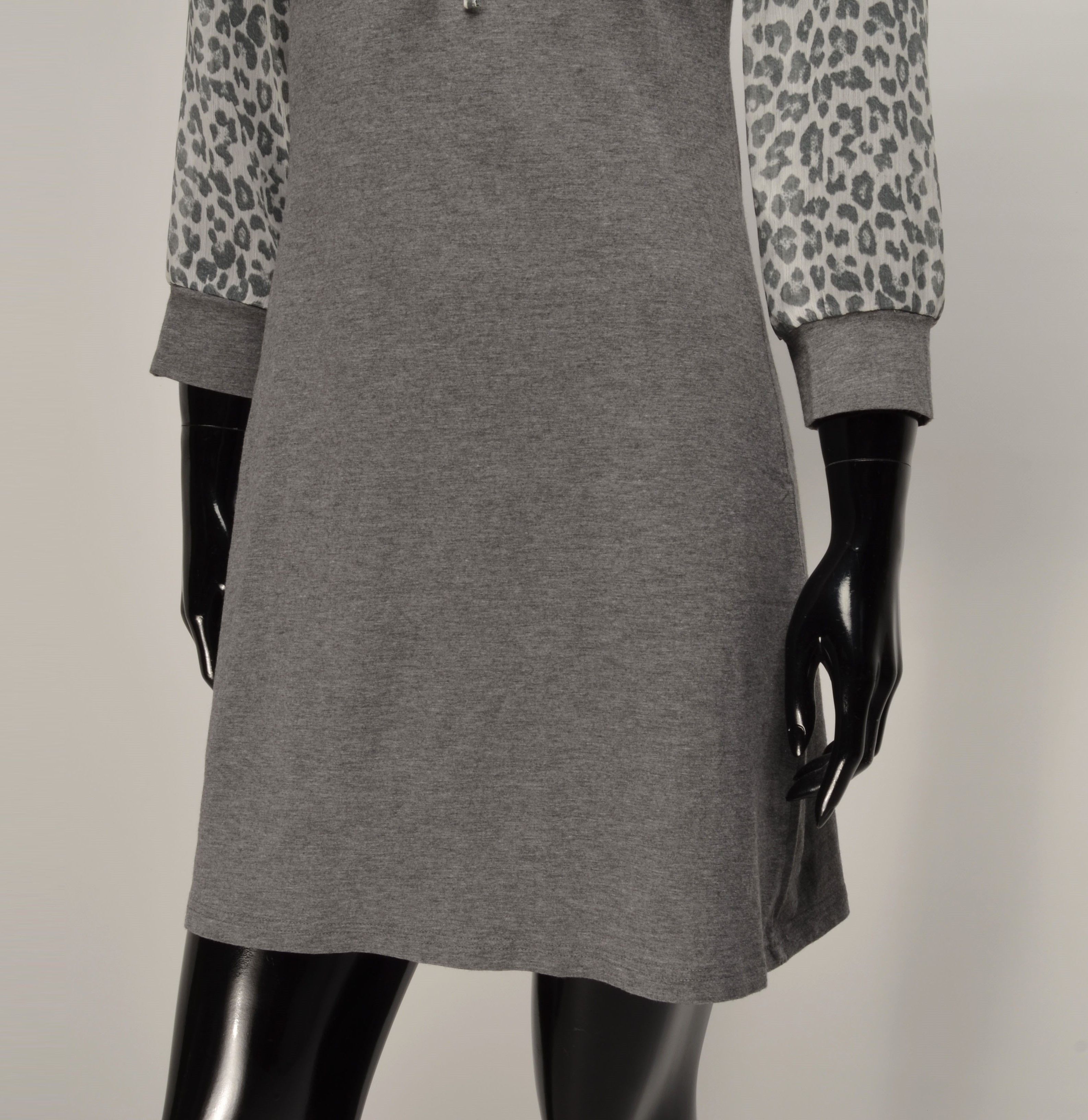 Designer × Vintage Vive Maria Mesh Leopard Sleeves Gray Y2K Coquette Dress Size S / US 4 / IT 40 - 3 Thumbnail