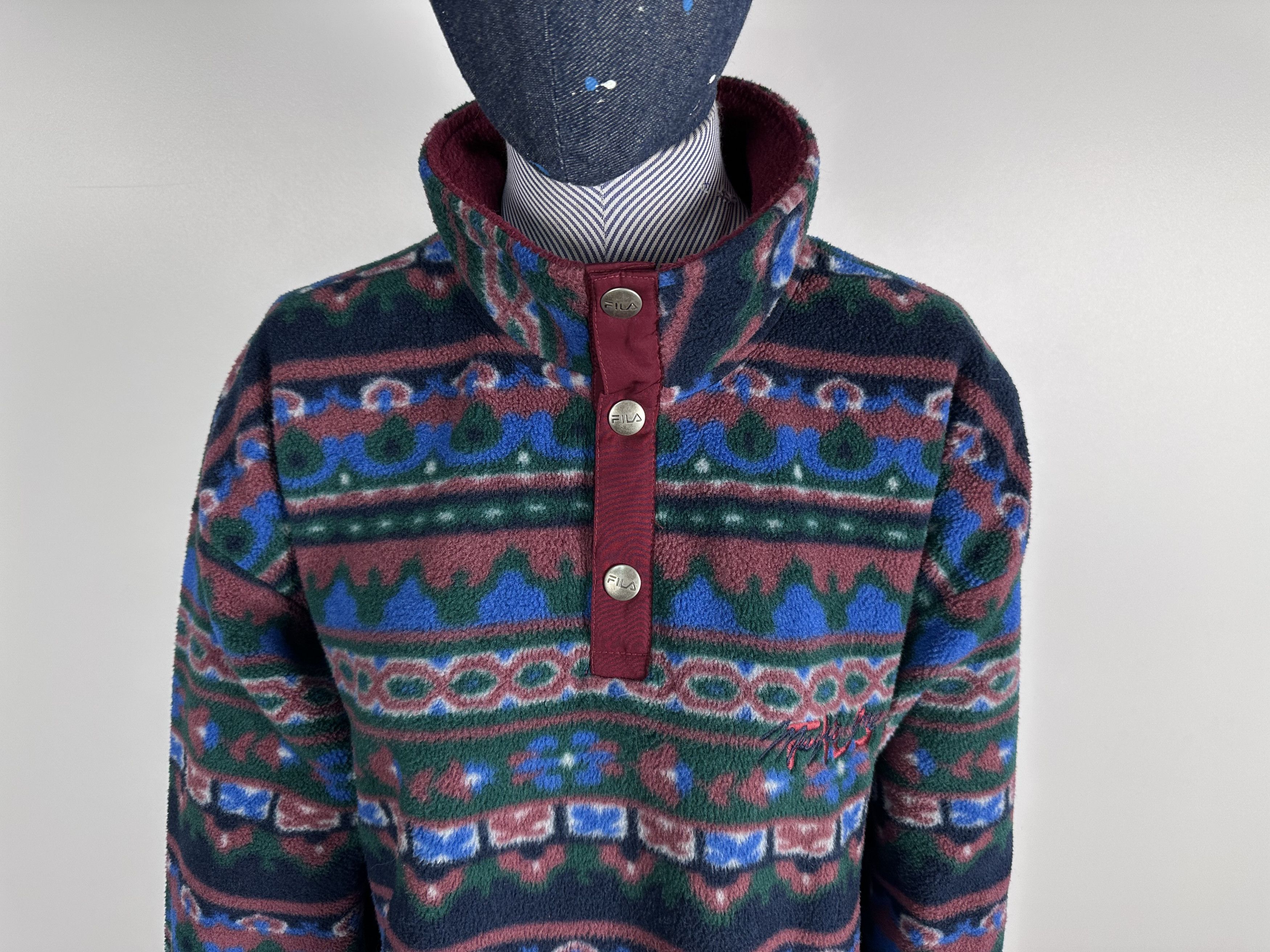 Fila × Vintage vintage FILA Magic Line Fleece Sweater 1\4 zip Womens Size L Size L / US 10 / IT 46 - 3 Thumbnail
