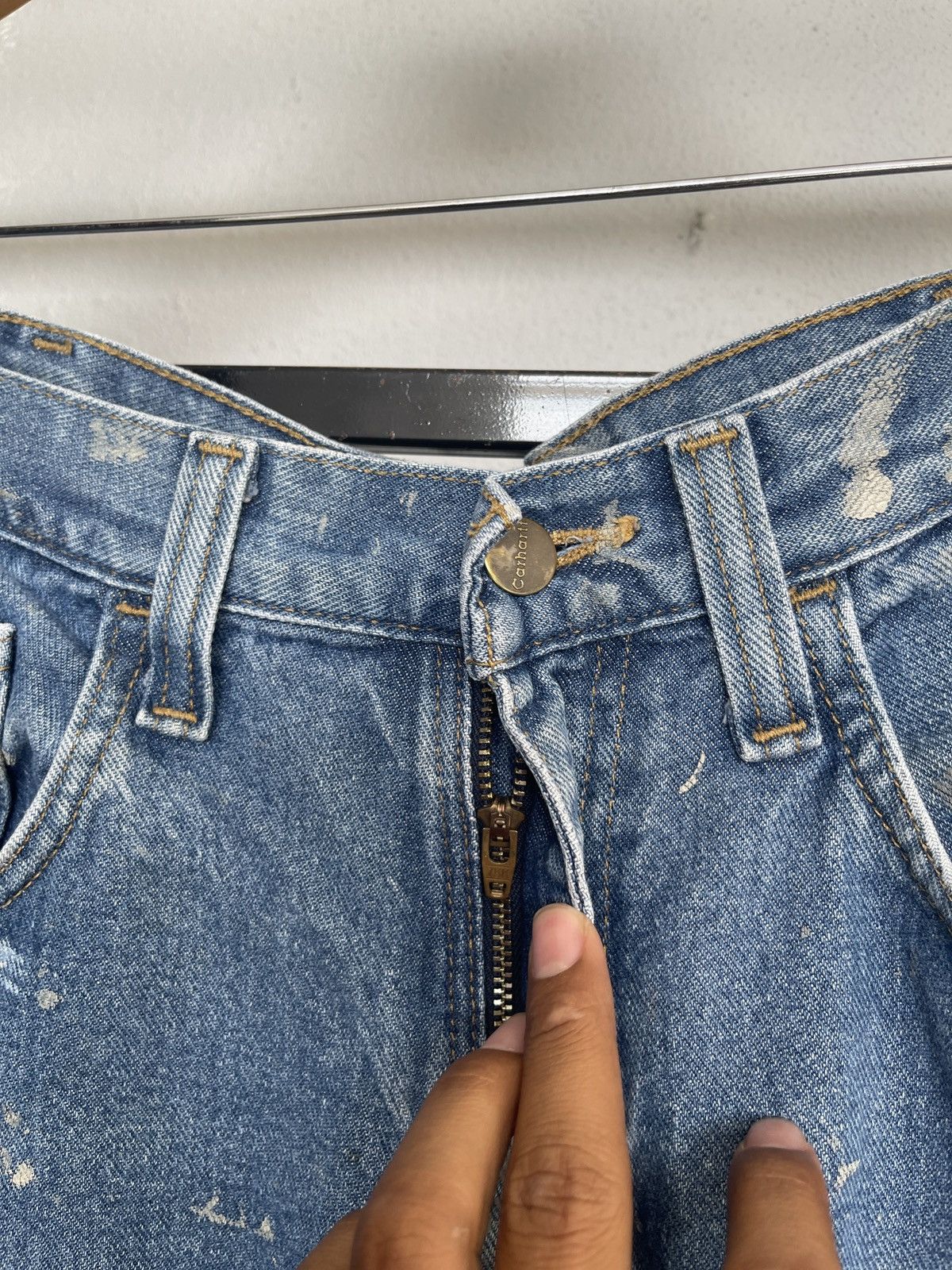 Carhartt Distressed Paint Stains Carhatt Relaxed Fit Denim Size US 34 / EU 50 - 5 Thumbnail