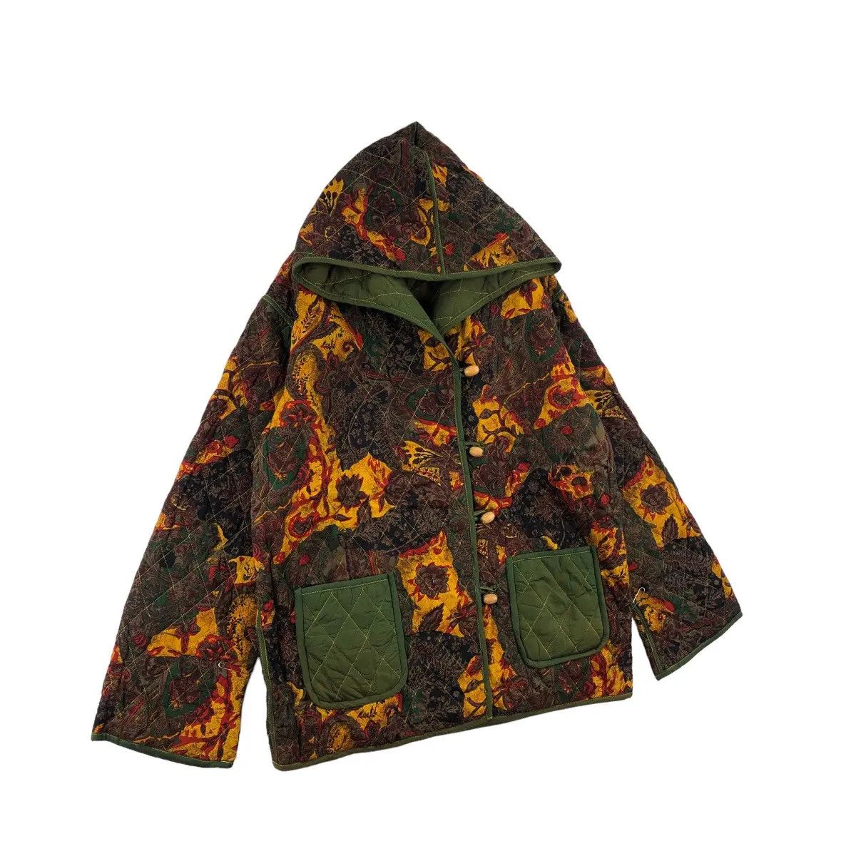 Vintage Vintage OTTO COLLECTION FLORAL Flower Paisley Quilted Jacket Size S / US 4 / IT 40 - 5 Thumbnail