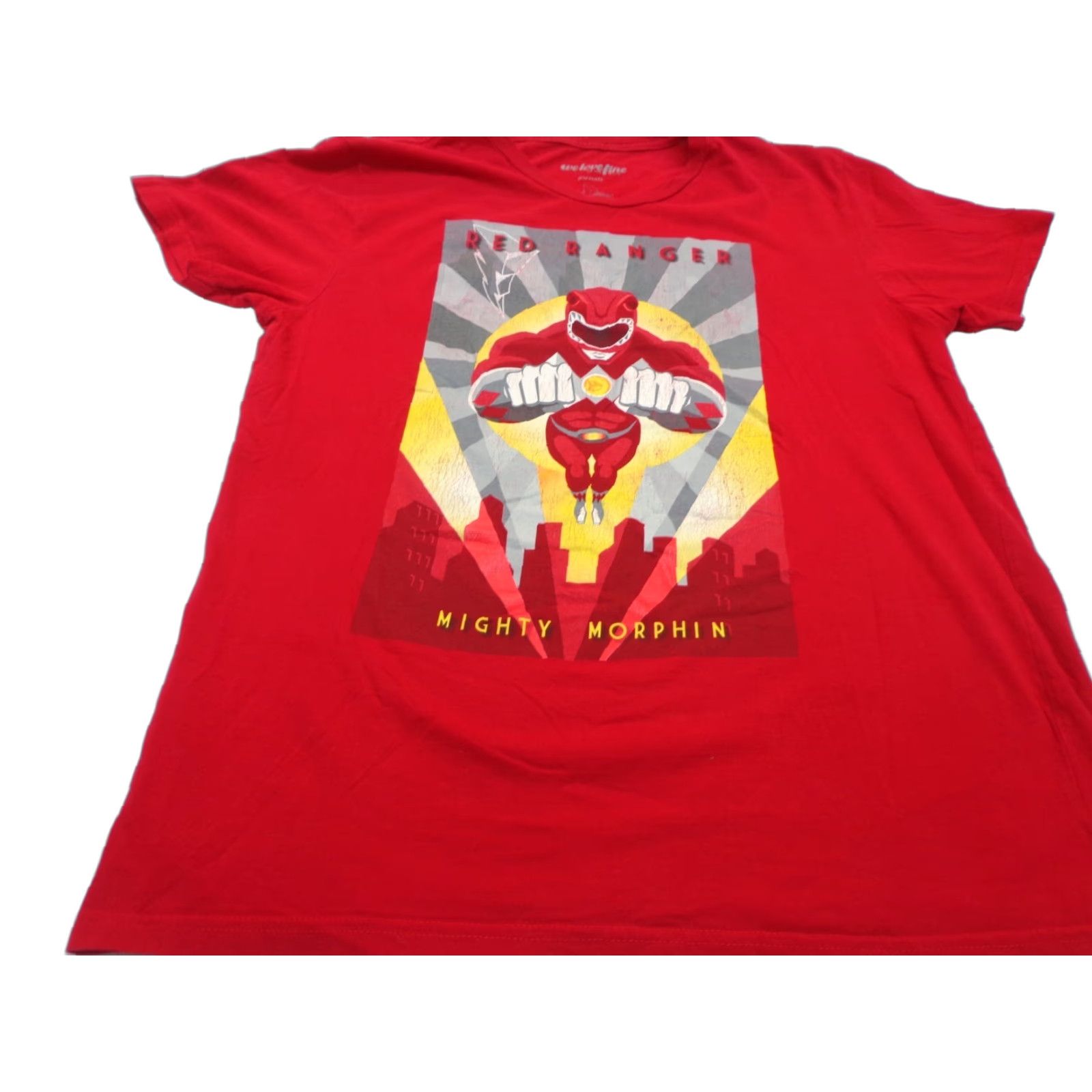 Vintage Power Rangers T-shirt Mighty Morphin Red Ranger L Adult Mens WeLoveFine Short Sleeve Crew Neck 100% Cotton Size US L / EU 52-54 / 3 - 1 Thumbnail