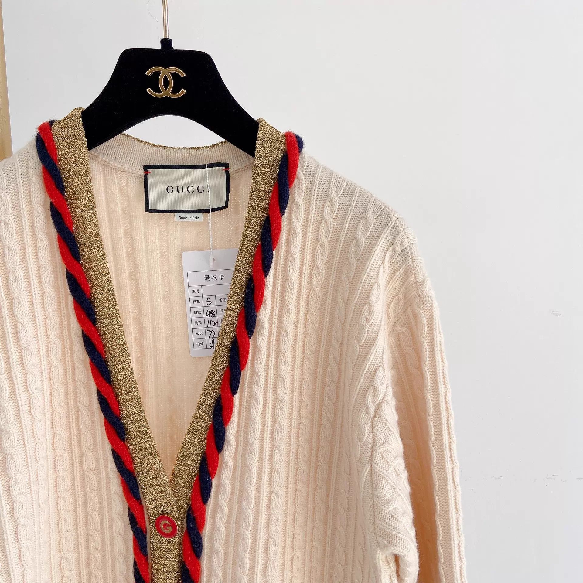 Gucci Gucci white knit cardigan S pre-owned Size S / US 4 / IT 40 - 4 Thumbnail