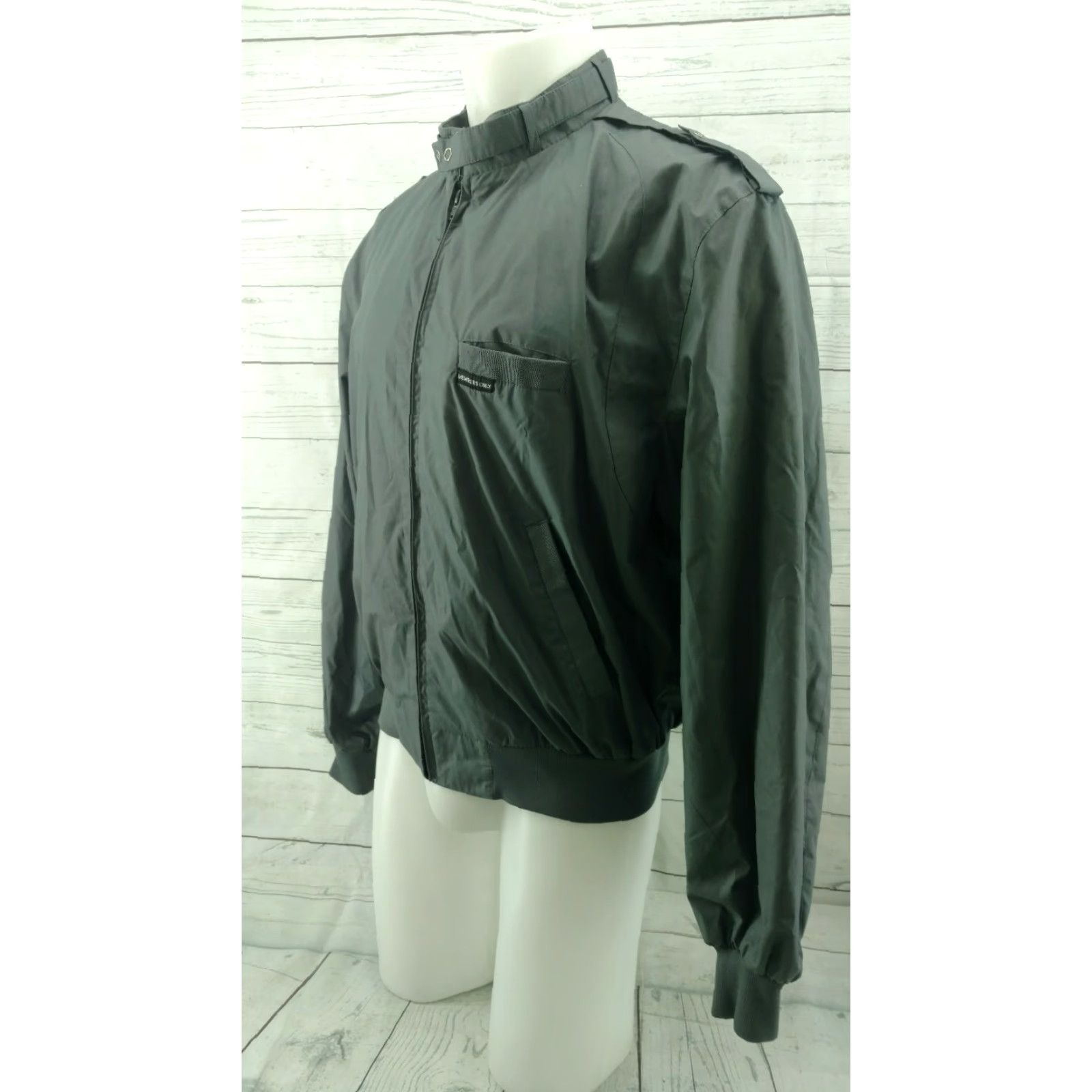 Members Only VINTAGE Members Only Gray Full Zip Racing Jacket Coat Size 44 Mens Size US S / EU 44-46 / 1 - 2 Thumbnail