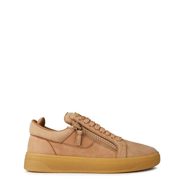 image of Giuseppe Zanotti O1G2R1Mq0524 Trainers In Beige & Suede Shoes in Beige/Suede, Men's (Size 8)