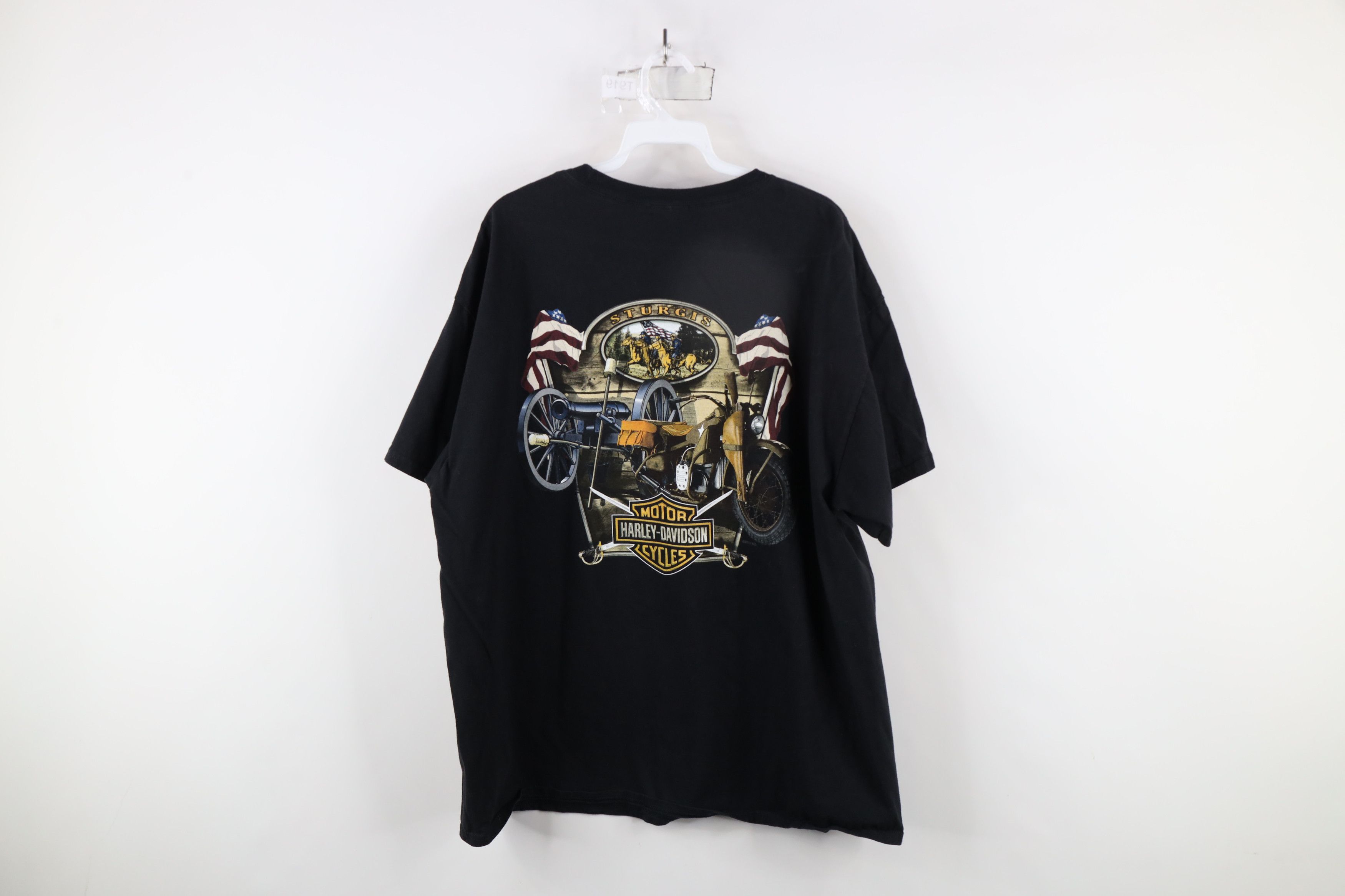 Harley Davidson × Vintage Vintage Y2K Harley Davidson Out Sturgis T-Shirt Black Cotton Size US XL / EU 56 / 4 - 13 Thumbnail