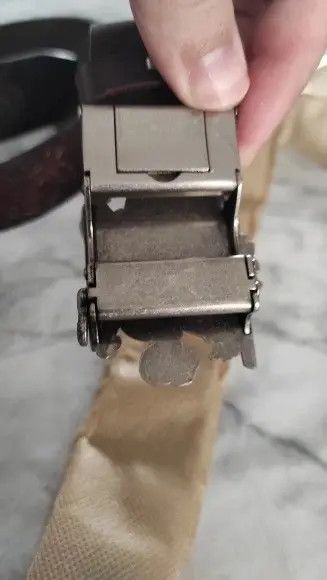 Genuine Leather Tomomi x Mirei Dragon Buckle Leather Belt Size ONE SIZE - 3 Thumbnail
