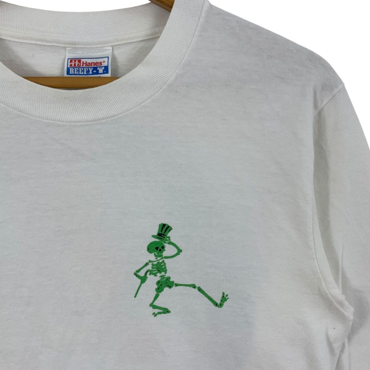 Grateful Dead Vintage 1997 GRATEFUL DEAD ANRAKUSHI Logo Print White Shirt Size US S / EU 44-46 / 1 - 5 Thumbnail