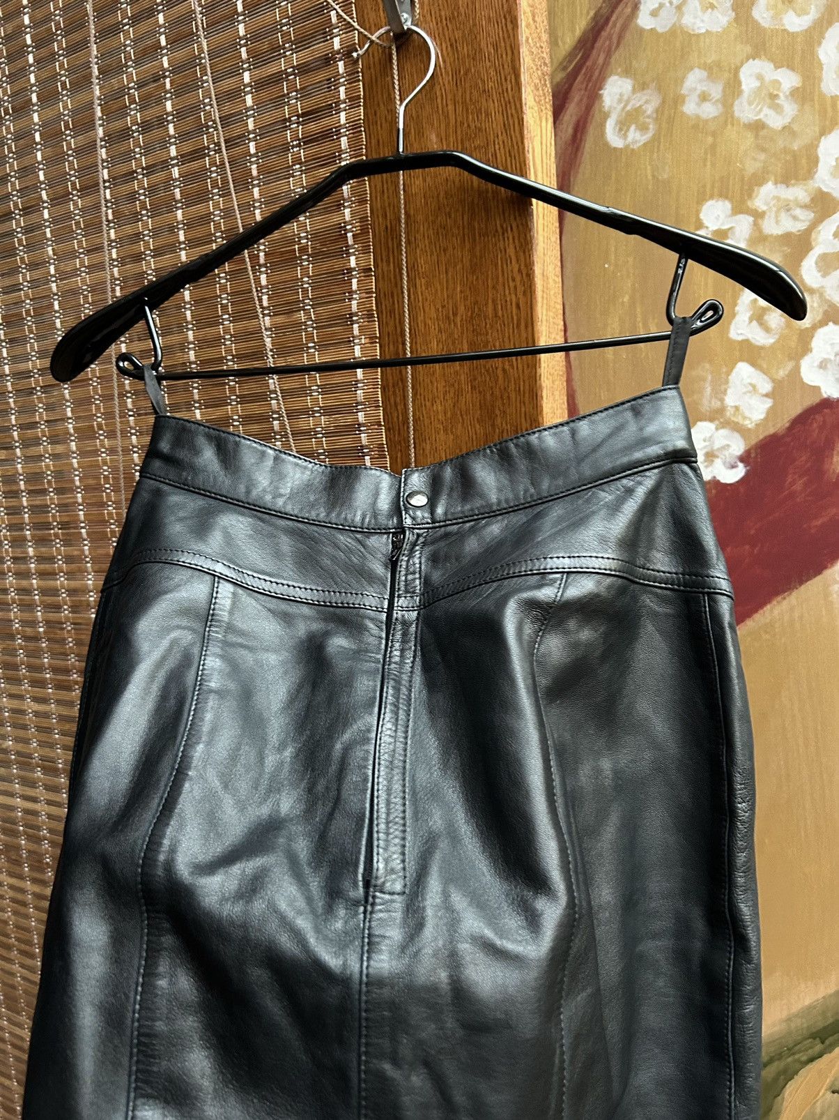 Alaia Alaia Paris Leather Pencil Skirt Made In France Size 27" / US 4 / IT 40 - 4 Thumbnail