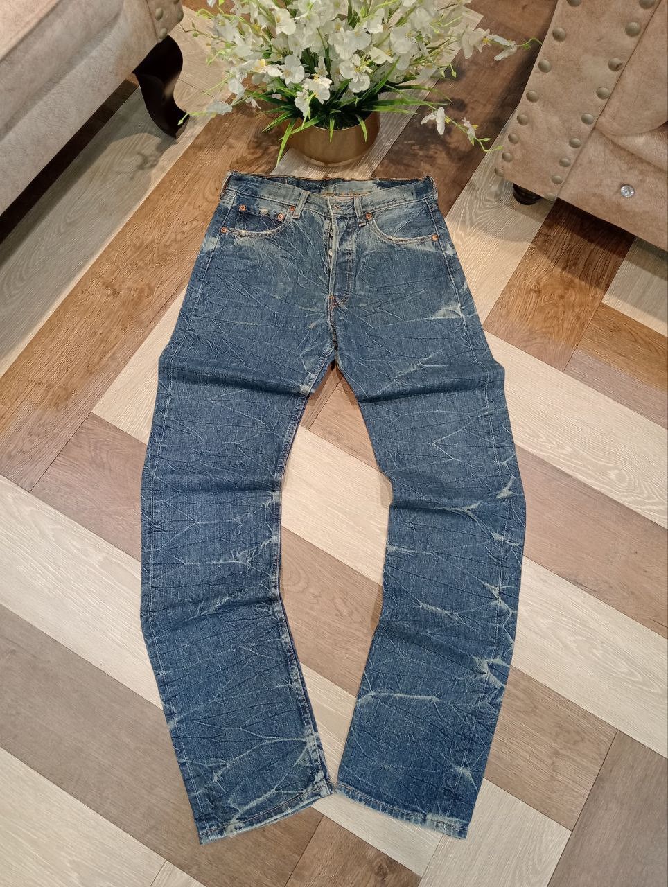 Levi's Vintage Clothing RARE LEVI'S VINTAGE 501XX BLUE DENIM JEANS - SIZE 30 Size US 30 / EU 46 - 9 Thumbnail