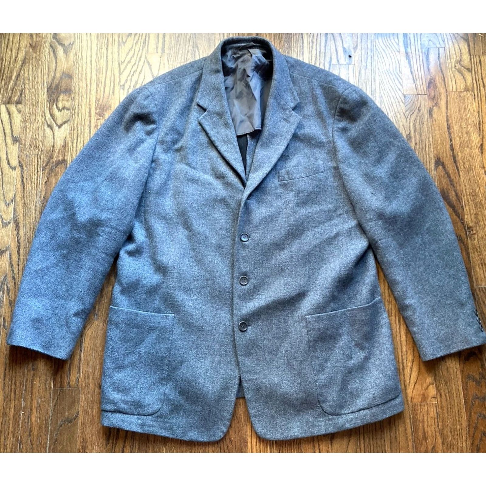 Vintage VESTIMENTA Coat Mens 46 Gray Cashmere Blend Made In Italy Saks Fifth Blazer Size US S / EU 44-46 / 1 - 2 Thumbnail