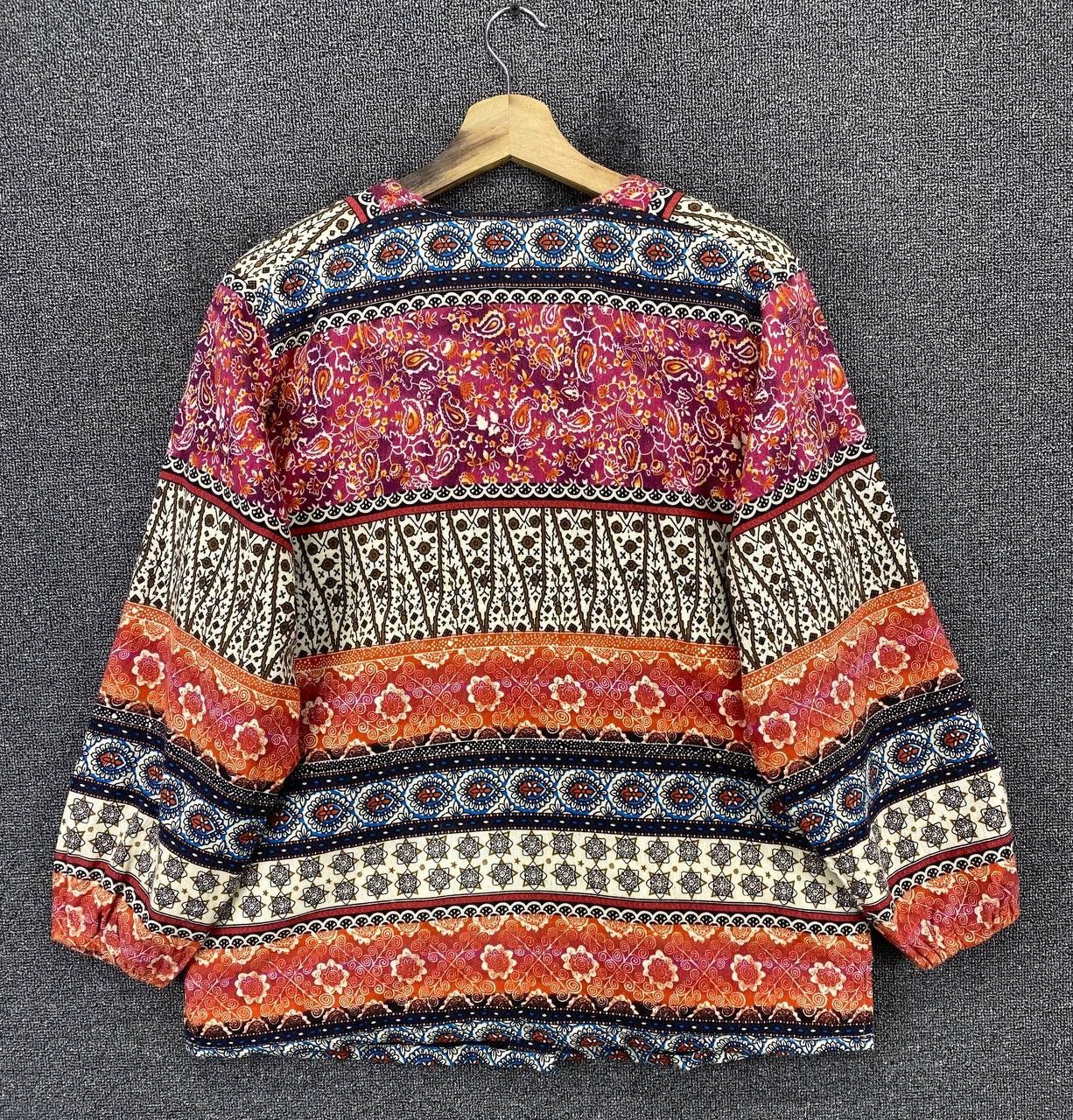 Japanese Brand Vintage Native x Navajo Paisleys Button Up Cardigan Jacket Size M / US 6-8 / IT 42-44 - 9 Thumbnail