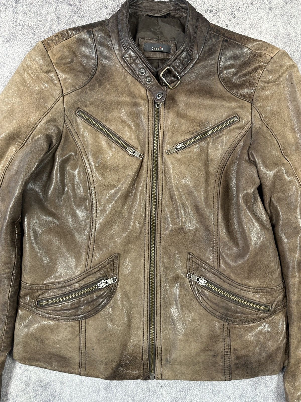 Vintage Y2k Vintage Leather Jacket Opium Avant Garden Rare VTg Pelle Size XS / US 0-2 / IT 36-38 - 2 Thumbnail