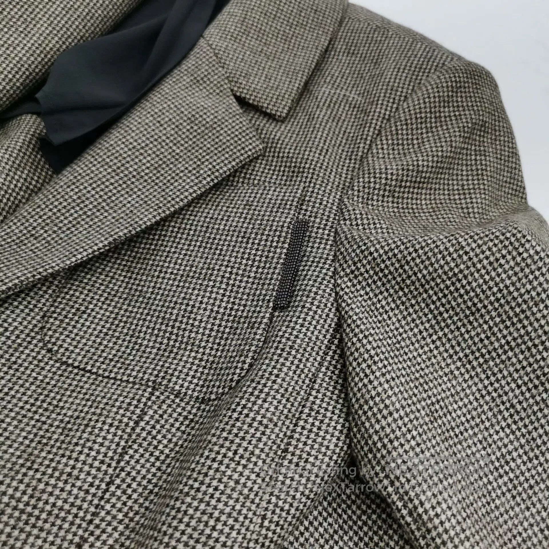 Brunello Cucinelli Brunello Cucinelli Houndstooth Wool Blazer. Size S / US 4 / IT 40 - 3 Thumbnail