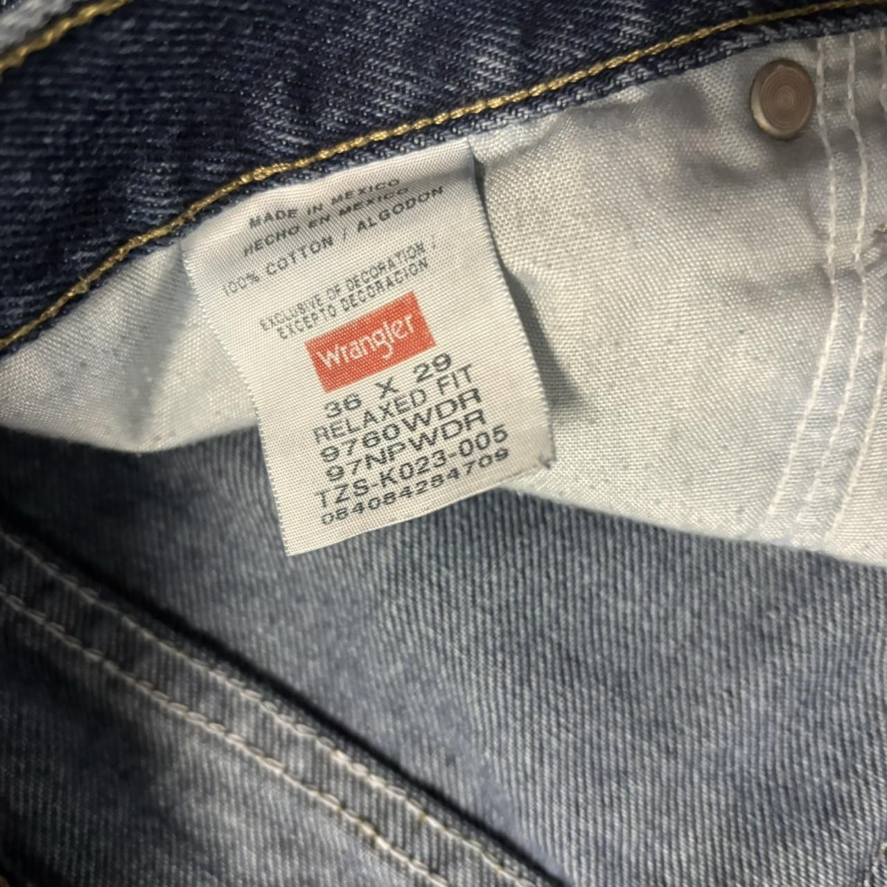 Japanese Brand × Vintage Crazy Vintage Y2K/2000s Grunge Dark Wash Distressed Denim Jeans! Size US 36 / EU 52 - 8 Thumbnail