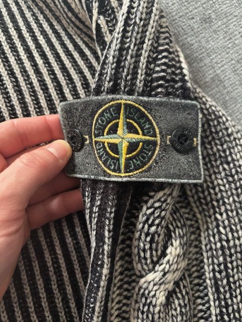 Stone Island Frost Cable Knit Gray Size US S / EU 44-46 / 1 - 3 Thumbnail