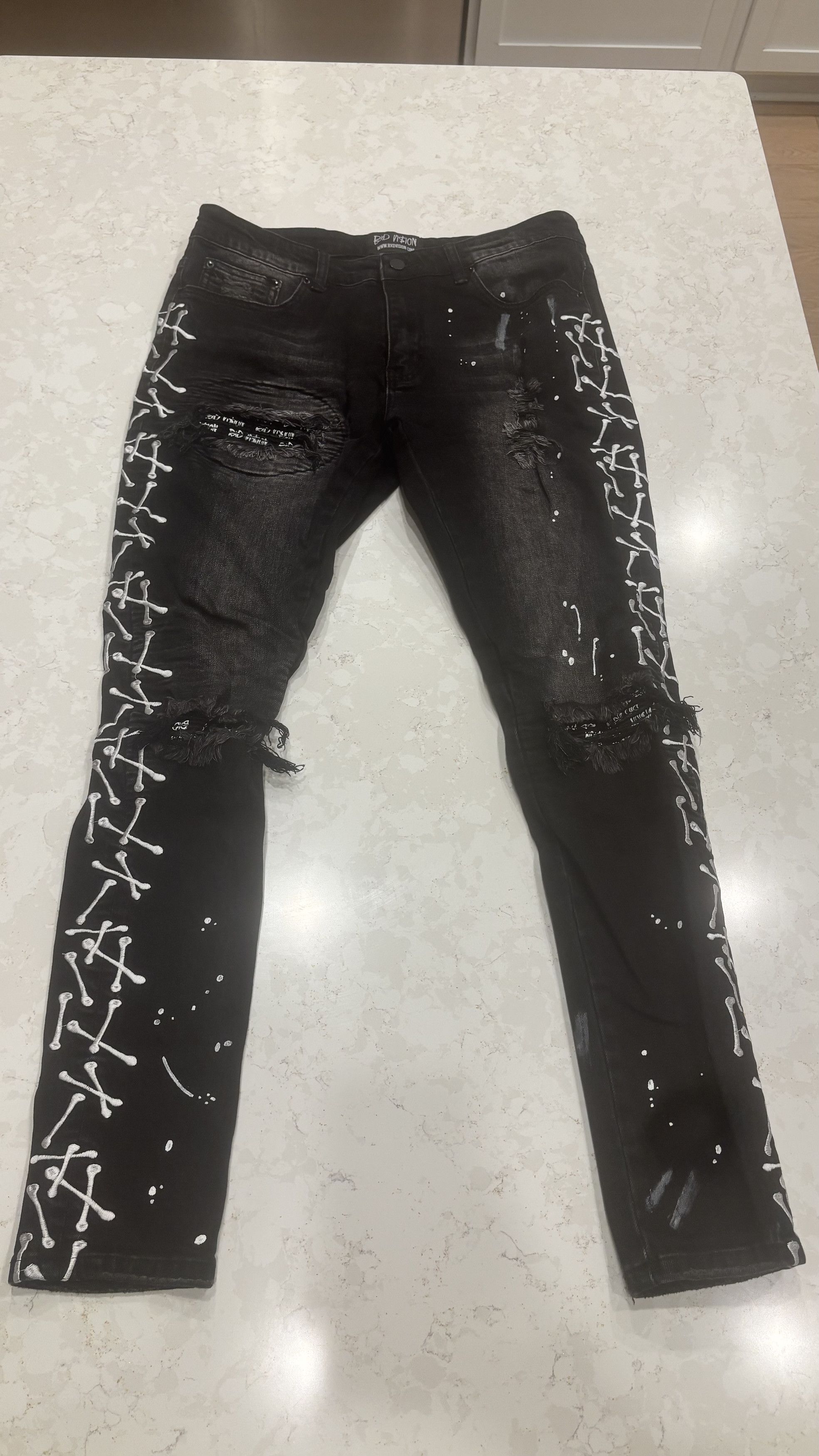 Other BXD Vision Falling Bone Jeans Size US 34 / EU 50 - 1 Thumbnail
