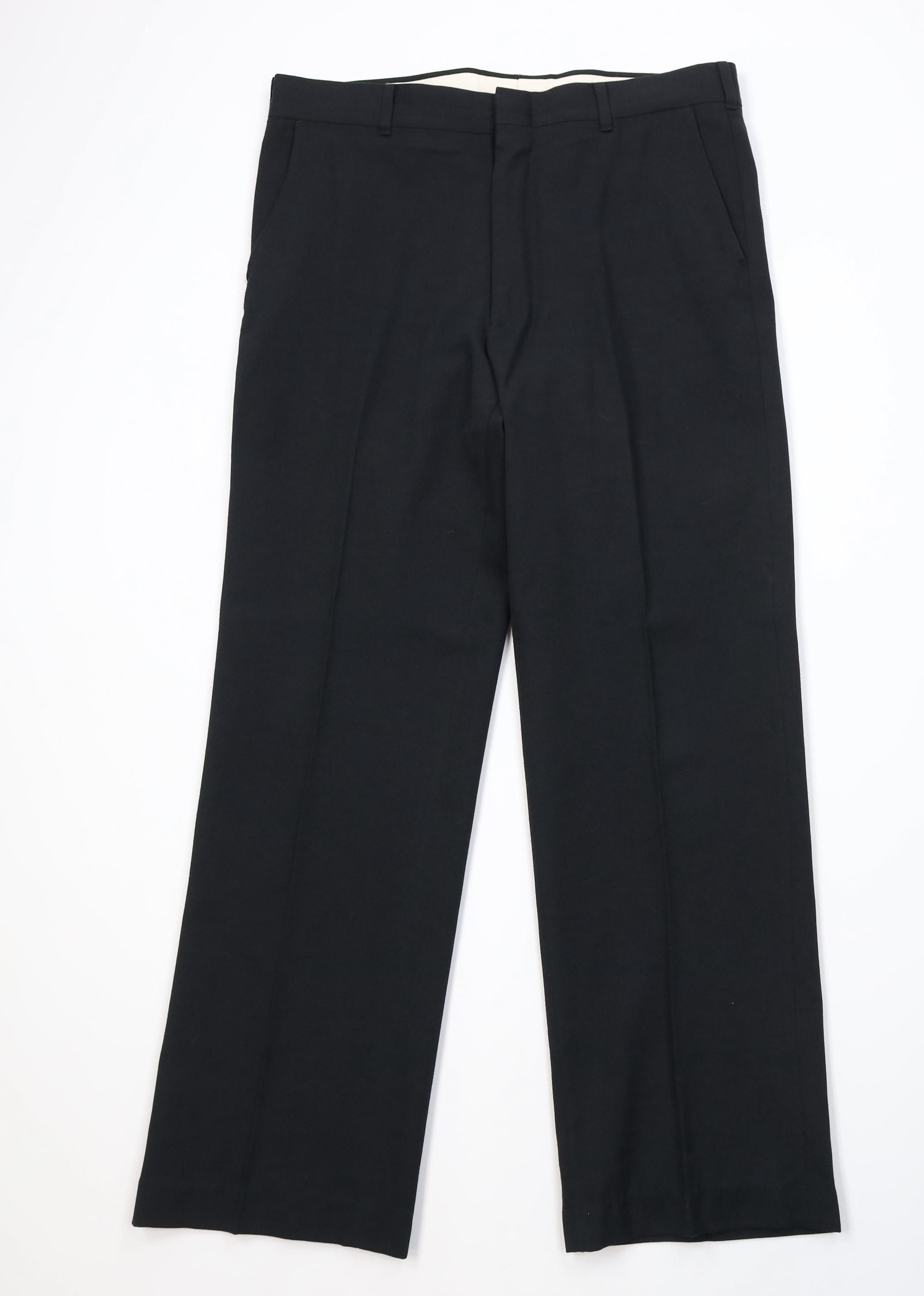 Vintage Vintage 90s Streetwear Knit Wide Leg Chino Pants Black USA Size US 34 / EU 50 - 1 Thumbnail