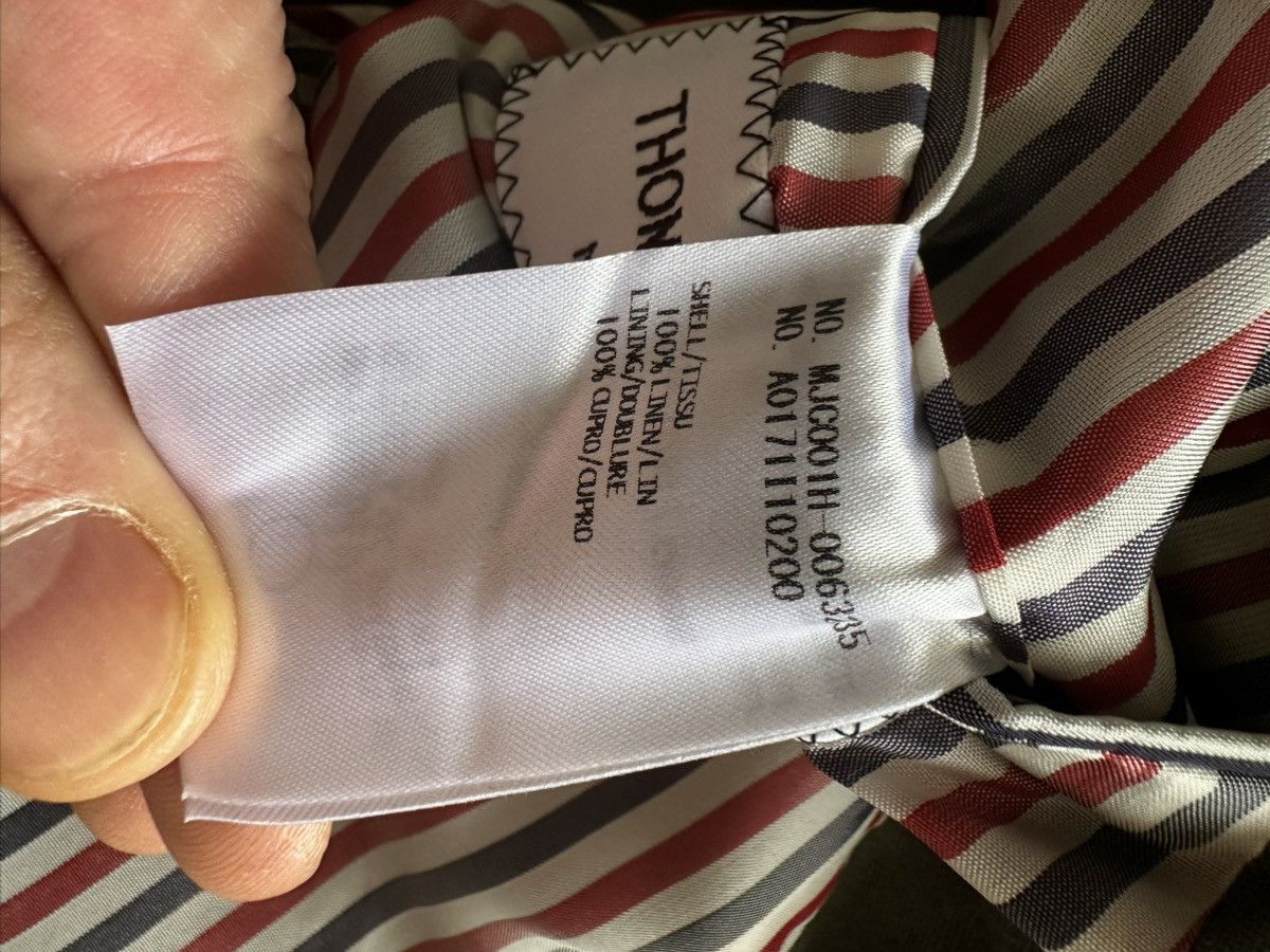 Thom Browne SS 2017 Linen Blazer in size 3 Size 52R - 8 Thumbnail