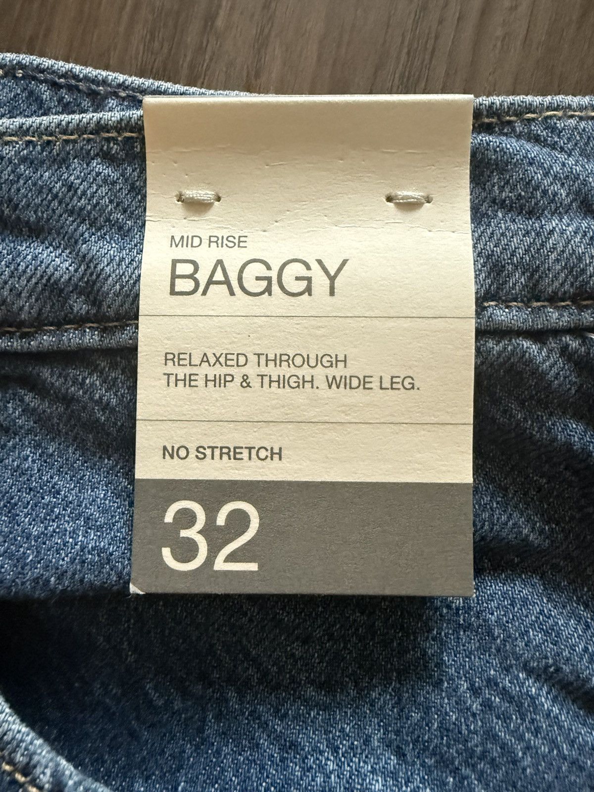 Gap GAP Baggy Mid Rise Wide Leg Jeans Women’s Size 32 / 14R Size 32" / US 10 / IT 46 - 3 Thumbnail