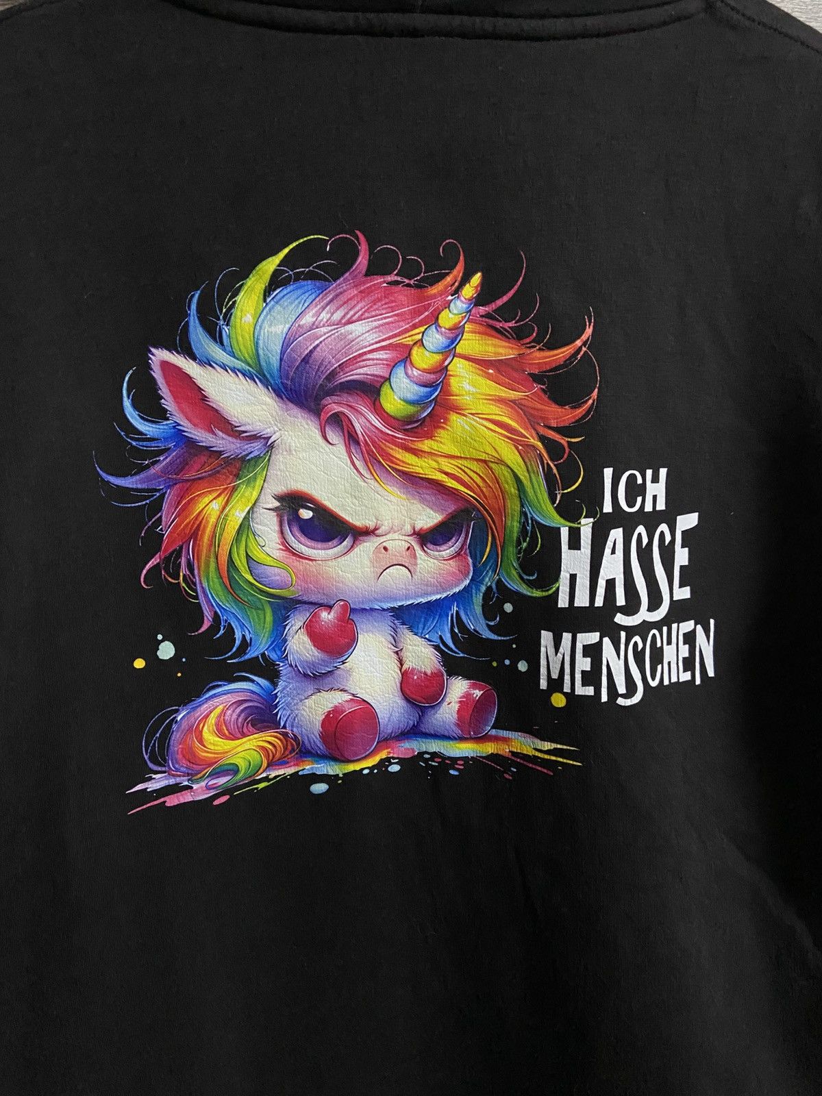 Russell Athletic Russell Black Hoodie – Unicorn “Ich Hasse Menschen” Graphic Size US M / EU 48-50 / 2 - 5 Thumbnail