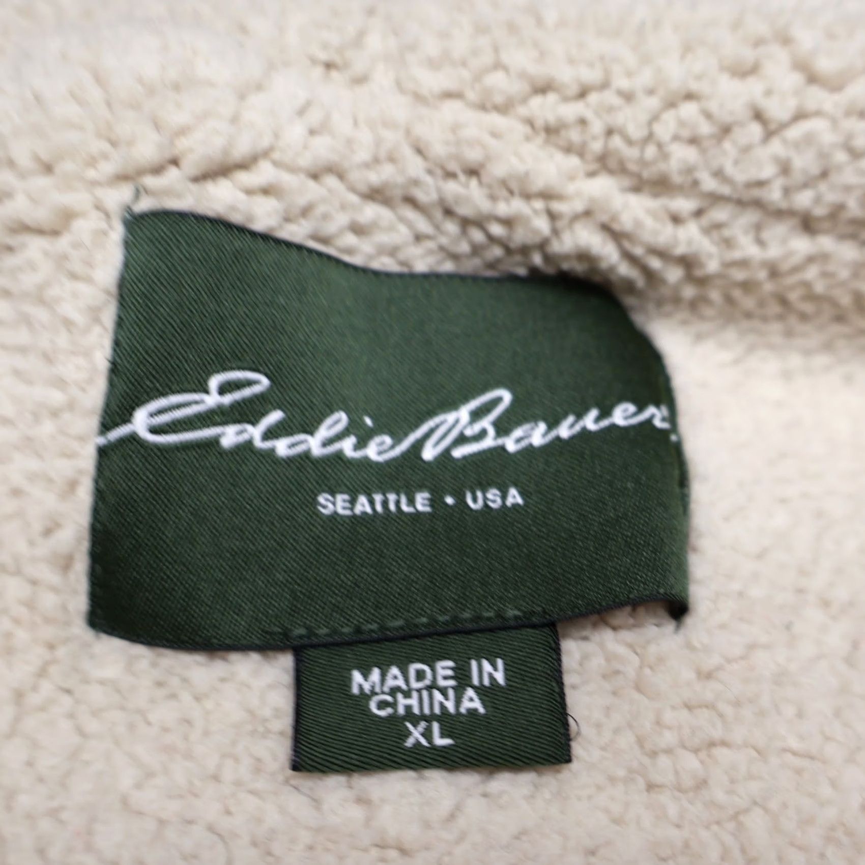 Eddie Bauer Eddie Bauer Hoodie Mens XL Grey Striped Sherpa Lined Wool Blend Knit Full Zip Size US XL / EU 56 / 4 - 7 Thumbnail