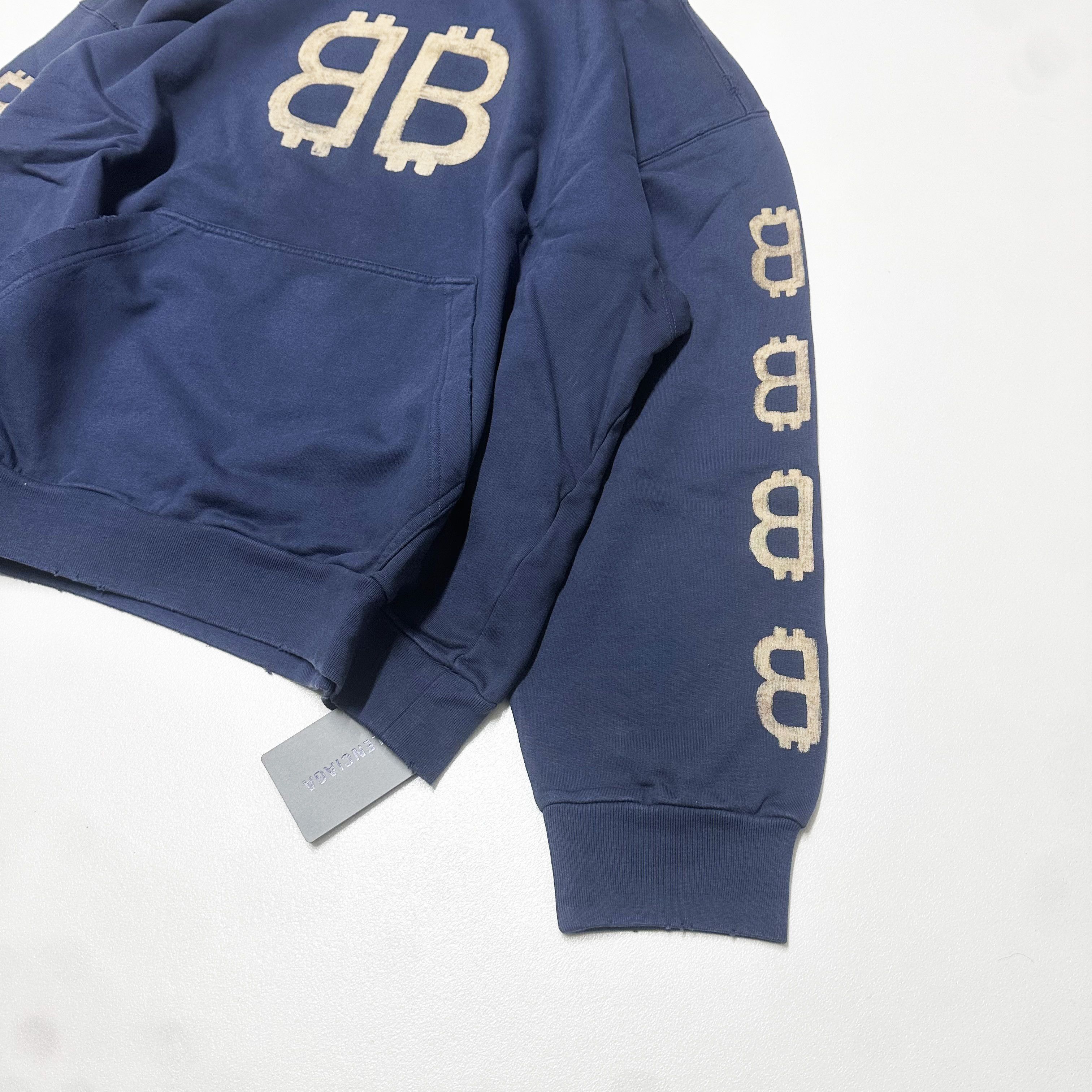 Balenciaga BALENCIAGA size L Bitcoin Blue hoodie sweatshirt large Size US L / EU 52-54 / 3 - 4 Thumbnail