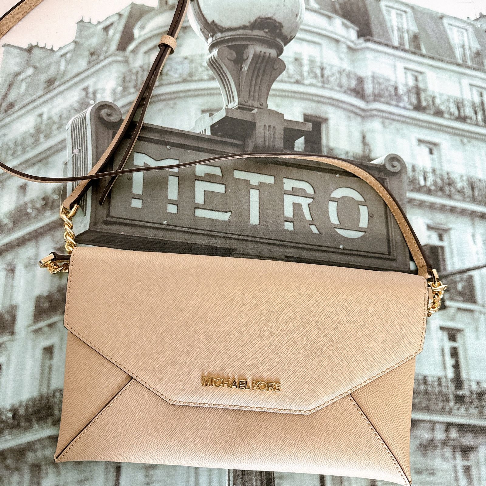 Michael Kors Michael Kors 35F9GTTC6L Jet Set Item Medium Envelope Clutch Size ONE SIZE - 2 Thumbnail