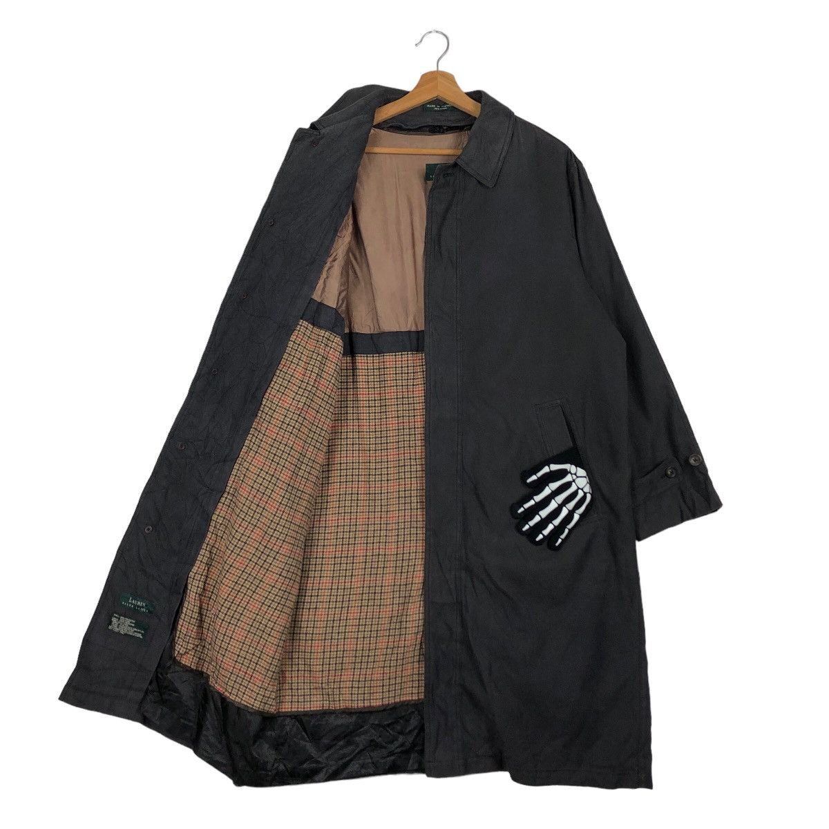Ralph Lauren 🔥90s LONG TRENCH COAT JACKET RALPH LAUREN NOVA CHECK LINING Size US M / EU 48-50 / 2 - 8 Thumbnail