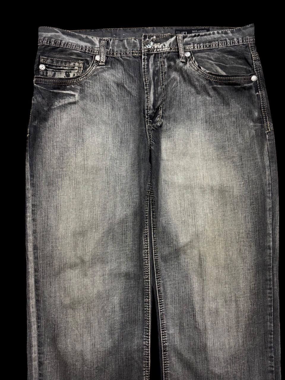 Japanese Brand BAGGY - Waist 37 Axel 🇯🇵 Mudwash Sick Style Distressed Jeans Size US 37 - 3 Thumbnail