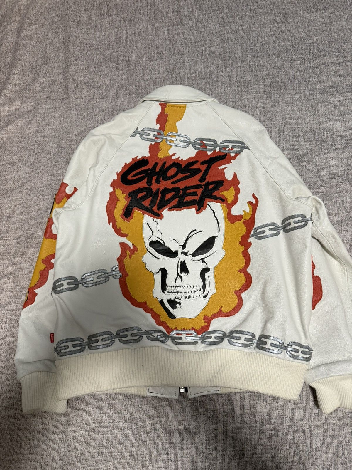 Supreme × Vanson Leathers Supreme vanson leathers ghost Rider Jacket Size US L / EU 52-54 / 3 - 6 Thumbnail