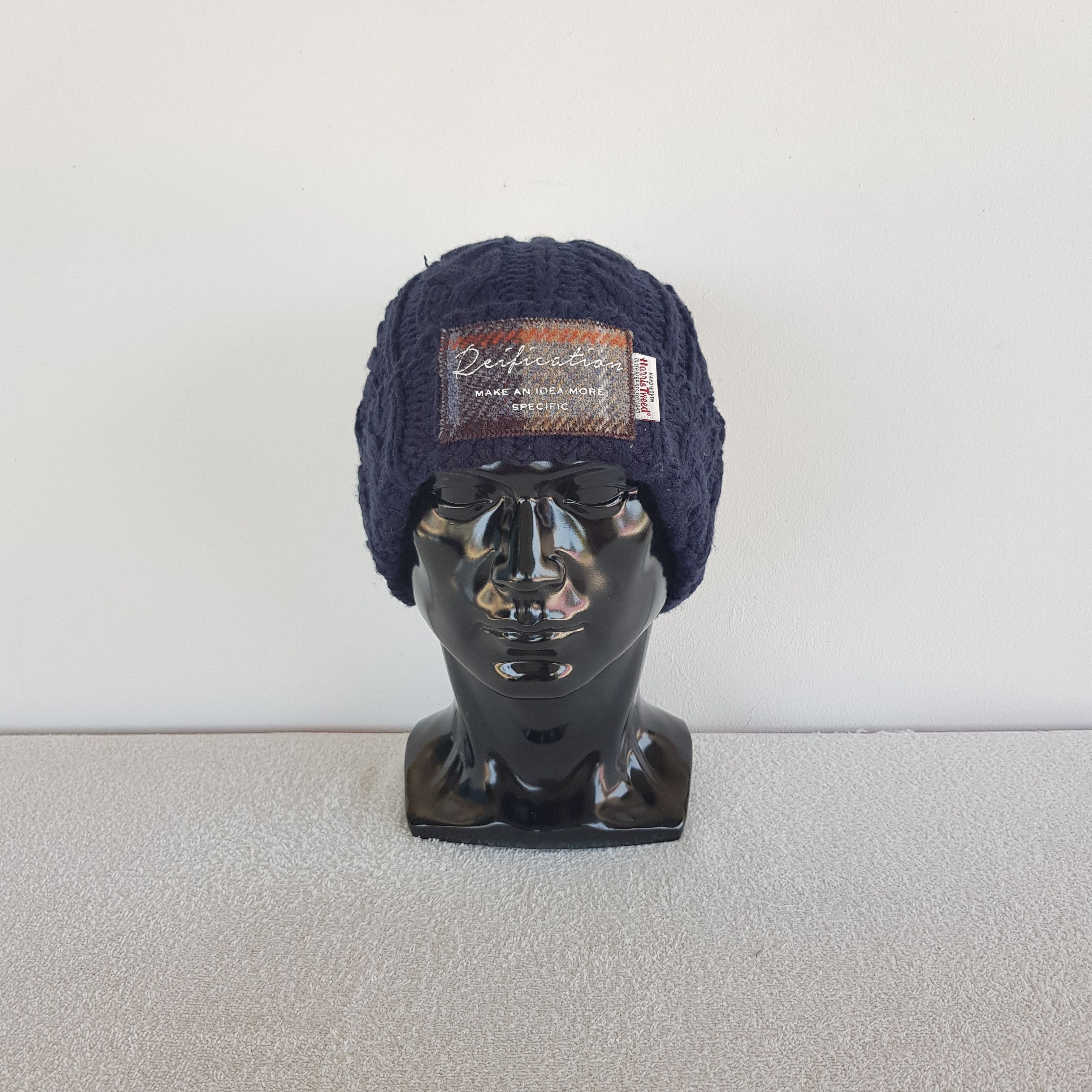 Harris Tweed Vintage Harris Tweed Beanie Cable Knit Crochet Snow Caps Hat Size ONE SIZE - 2 Thumbnail