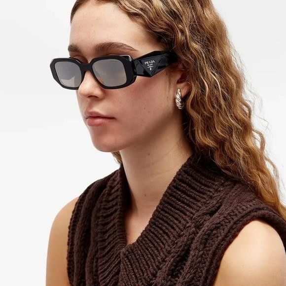 Authentic New Prada PR17WS Rectangle Sunglasses