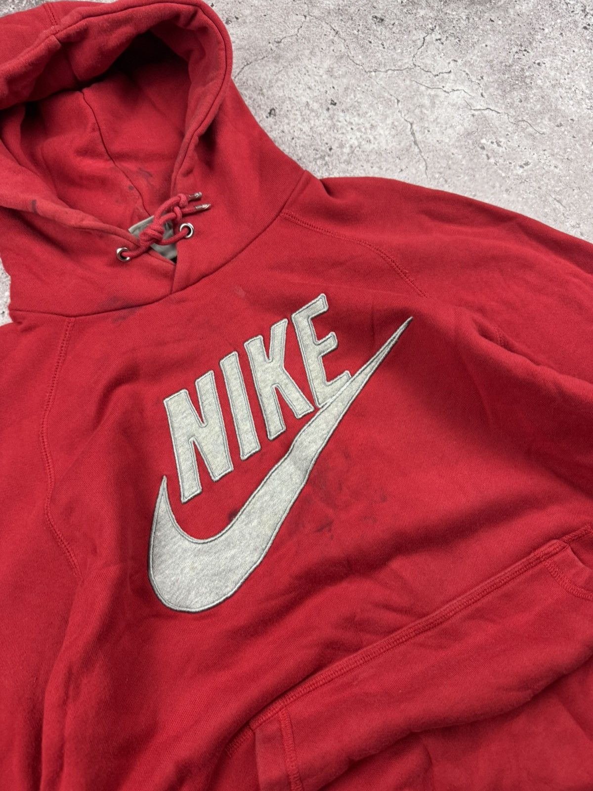 Nike Vintage Nike distressed Y2K big logo baggy hoodie Size US L / EU 52-54 / 3 - 2 Thumbnail