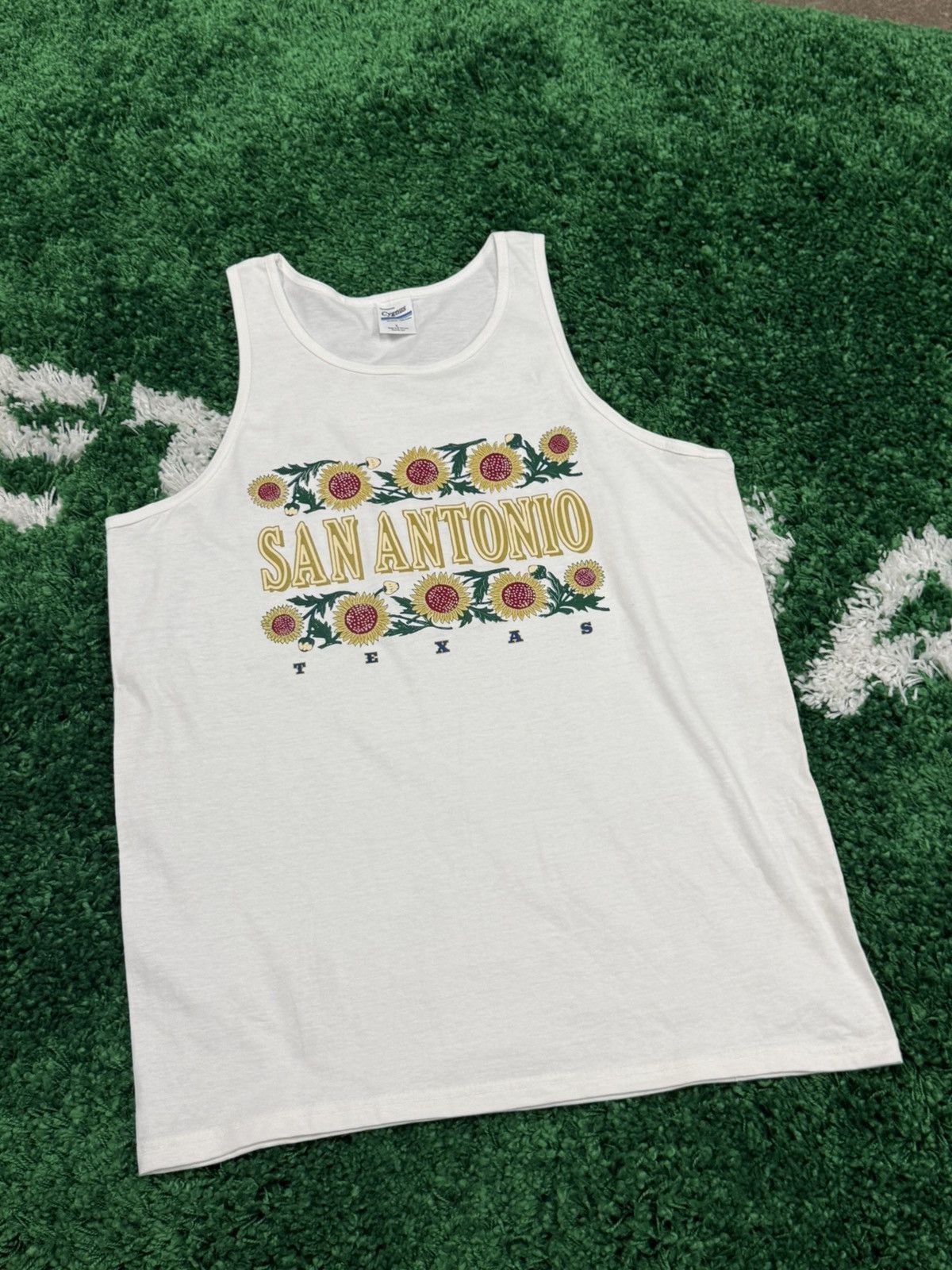 Vintage Vintage San Antonio Flower Puff Tank Top Large Cygnus Texas Size US L / EU 52-54 / 3 - 1 Thumbnail