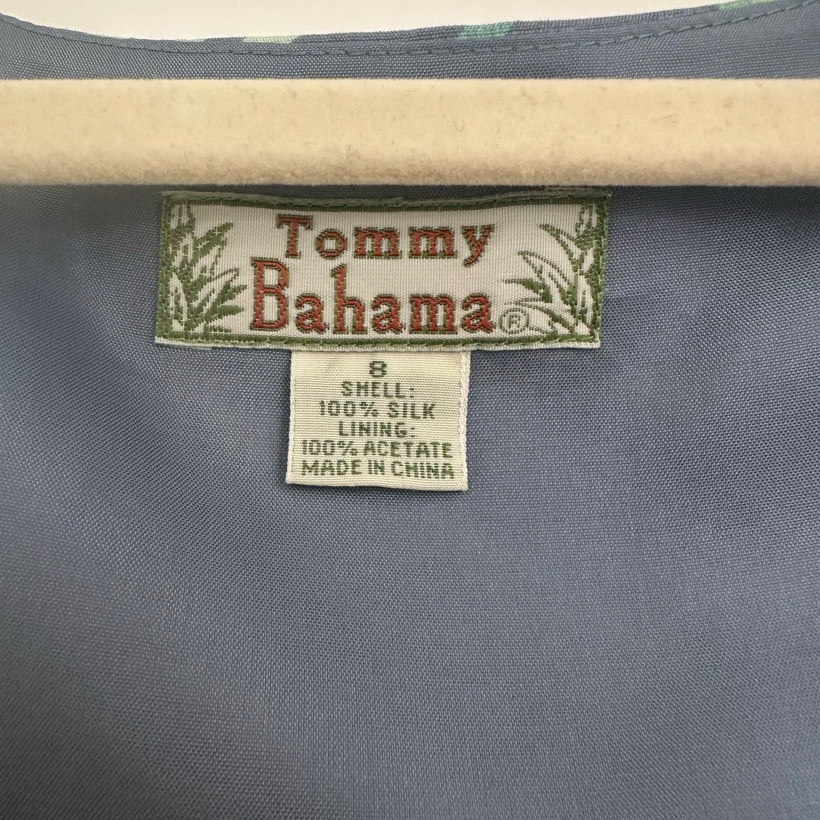 Tommy Bahama Tommy Bahama Blue 100% Silk Maxi Dress Vintage 90s Size 8 Size M / US 6-8 / IT 42-44 - 5 Thumbnail