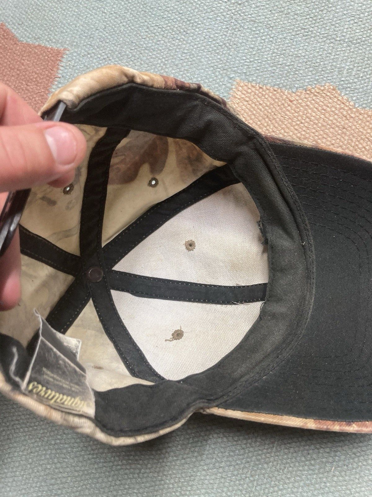 Vintage Vtg SnapBack hat camo fusion 3D camouflage distress hunting Size ONE SIZE - 8 Thumbnail