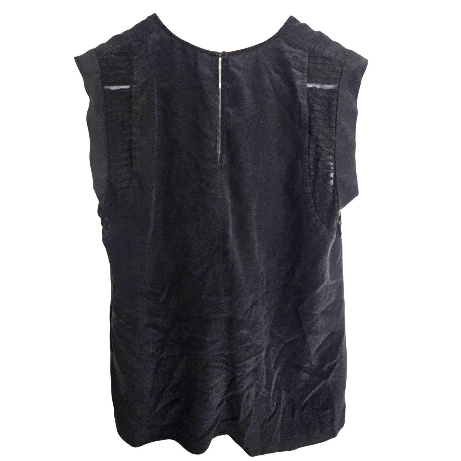 Rebecca Taylor Rebecca Taylor Womens Silk Top Sheer Panels Quiet Luxury Size S / US 4 / IT 40 - 8 Thumbnail