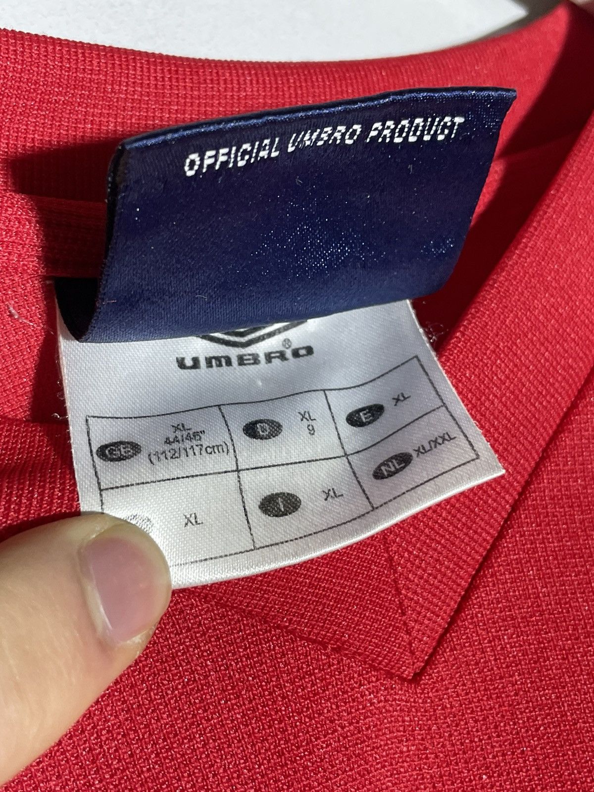 Umbro × Vintage National Team England Vintage Y2K Streetwear Football Shirt Size US XL / EU 56 / 4 - 9 Thumbnail