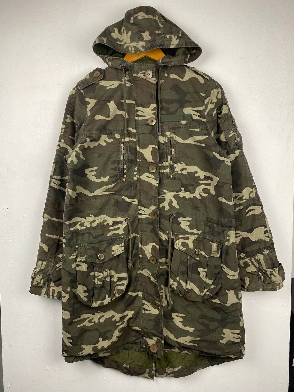 Japanese Brand us army camo parka jacket nice design Size US L / EU 52-54 / 3 - 1 Thumbnail