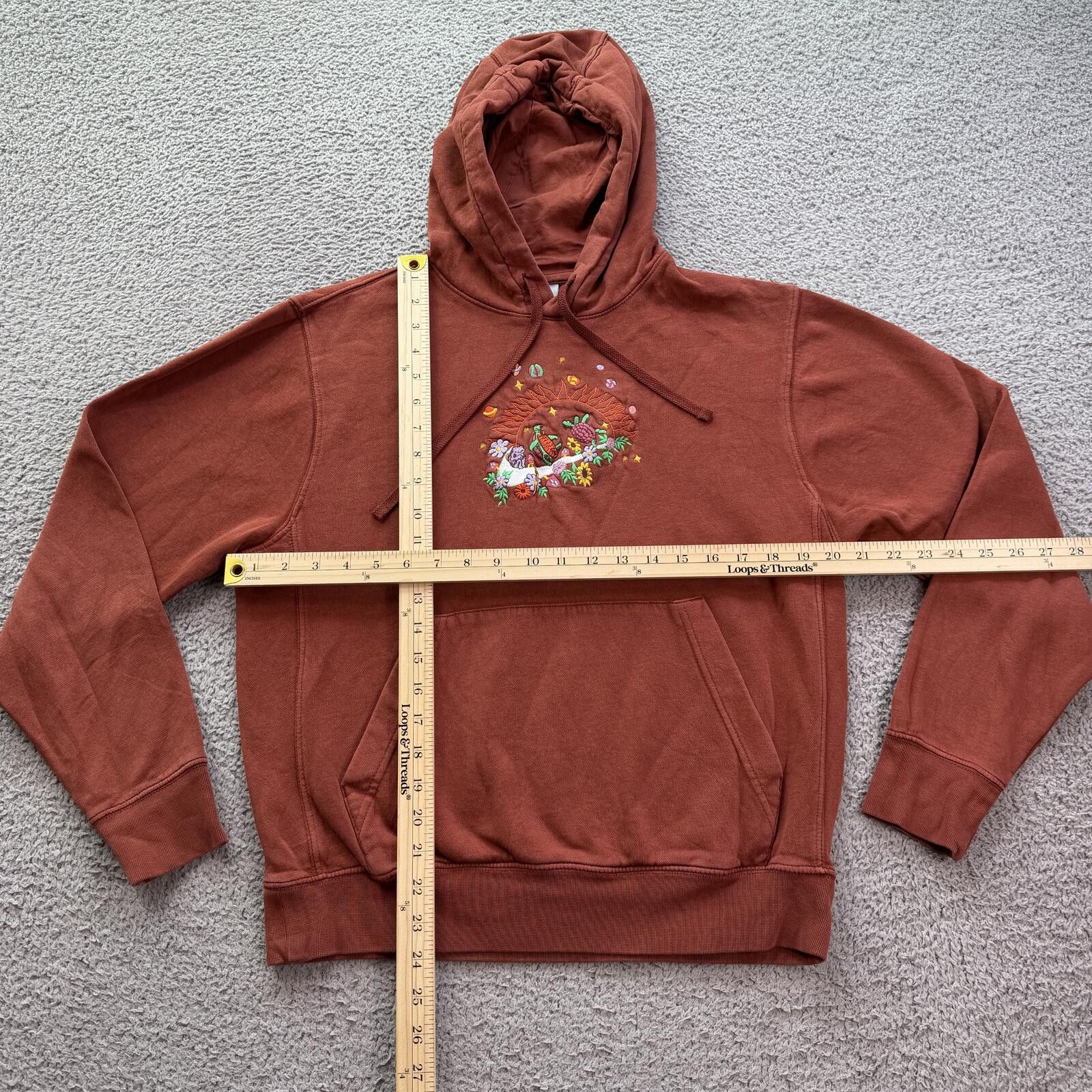 Nike Nike Embroidered Hoodie Nature Sun Floral Turtle Artsy Small Size US S / EU 44-46 / 1 - 4 Thumbnail
