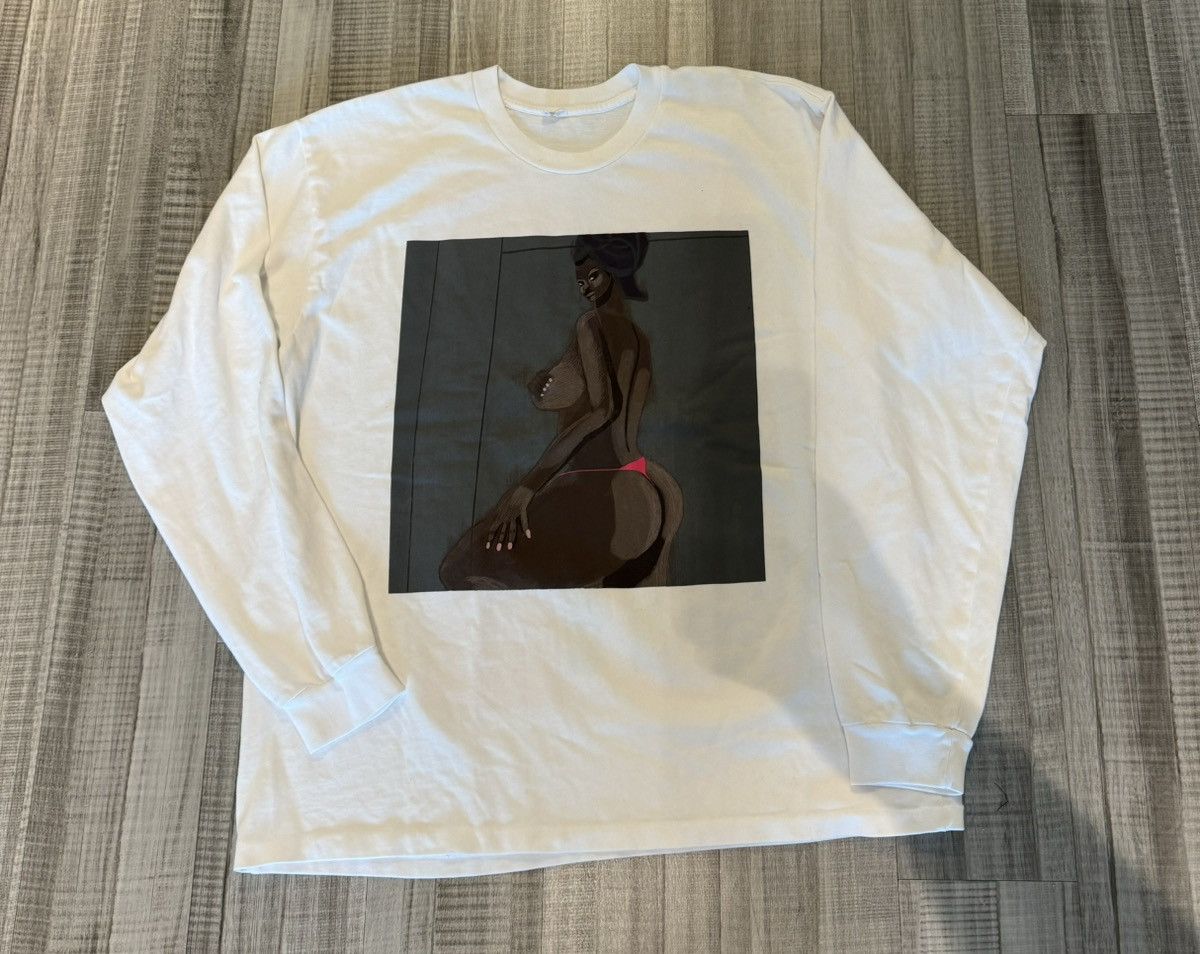 image of Kanye West Yeezy I Love It Longsleeve Shirt in White, Men's (Size XL)