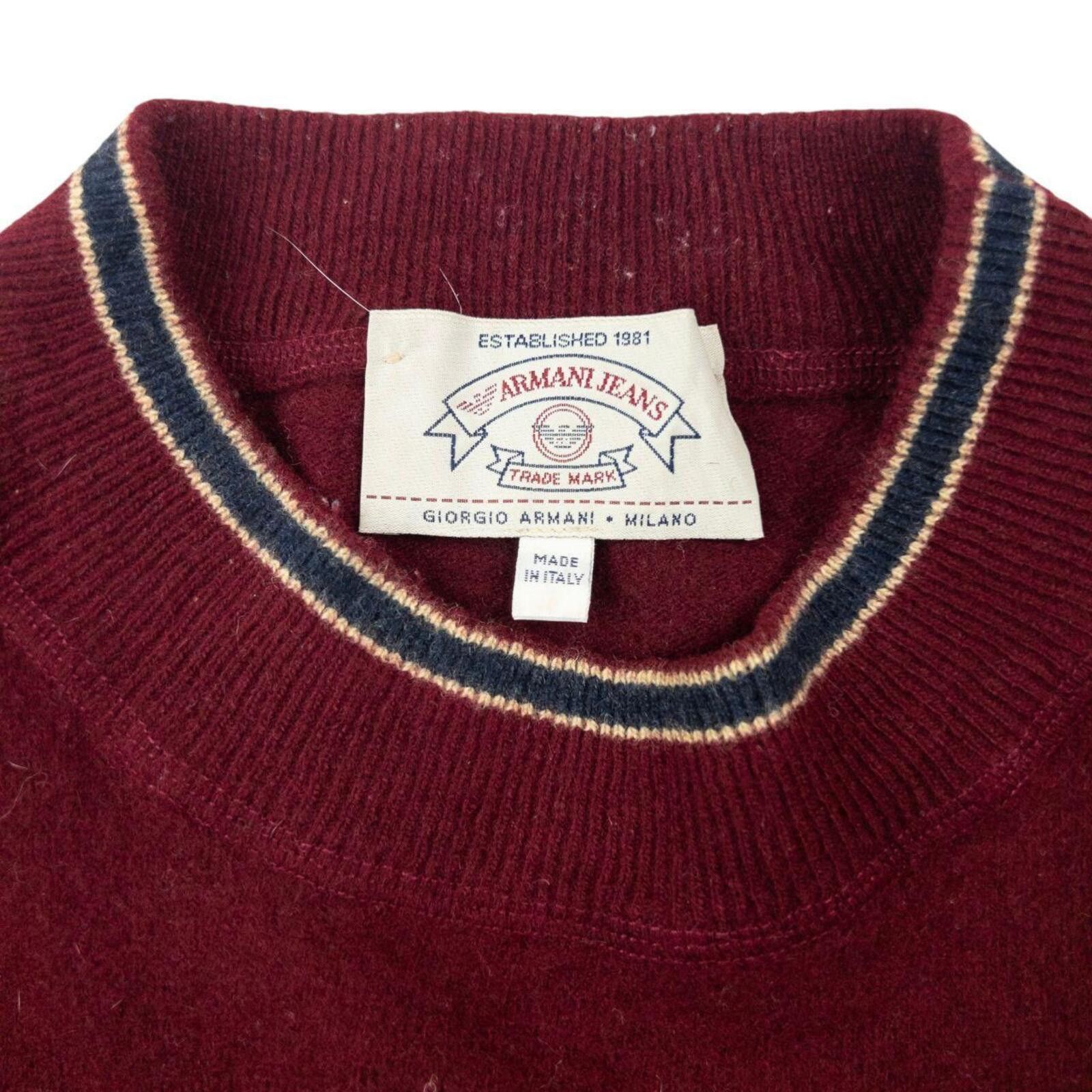 Other Vintage 90s Armani Jeans Wool Jumper Womens Size XS Size US XS / EU 42 / 0 - 3 Thumbnail