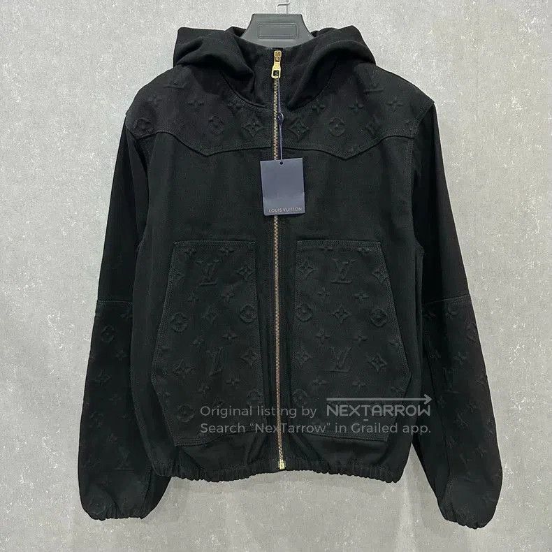 Louis Vuitton Louis Vuitton Embossed Zip Hooded Jacket. Size US L / EU 52-54 / 3 - 1 Thumbnail