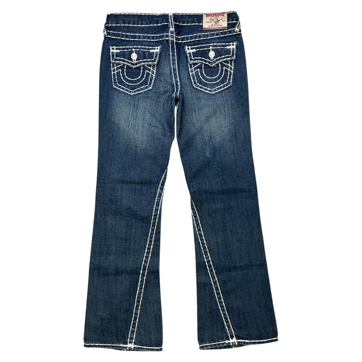 True Religion 00s True Religion Girls Joey Super T World Tour Flare Jeans Size 34" / US 12 / IT 48 - 2 Thumbnail