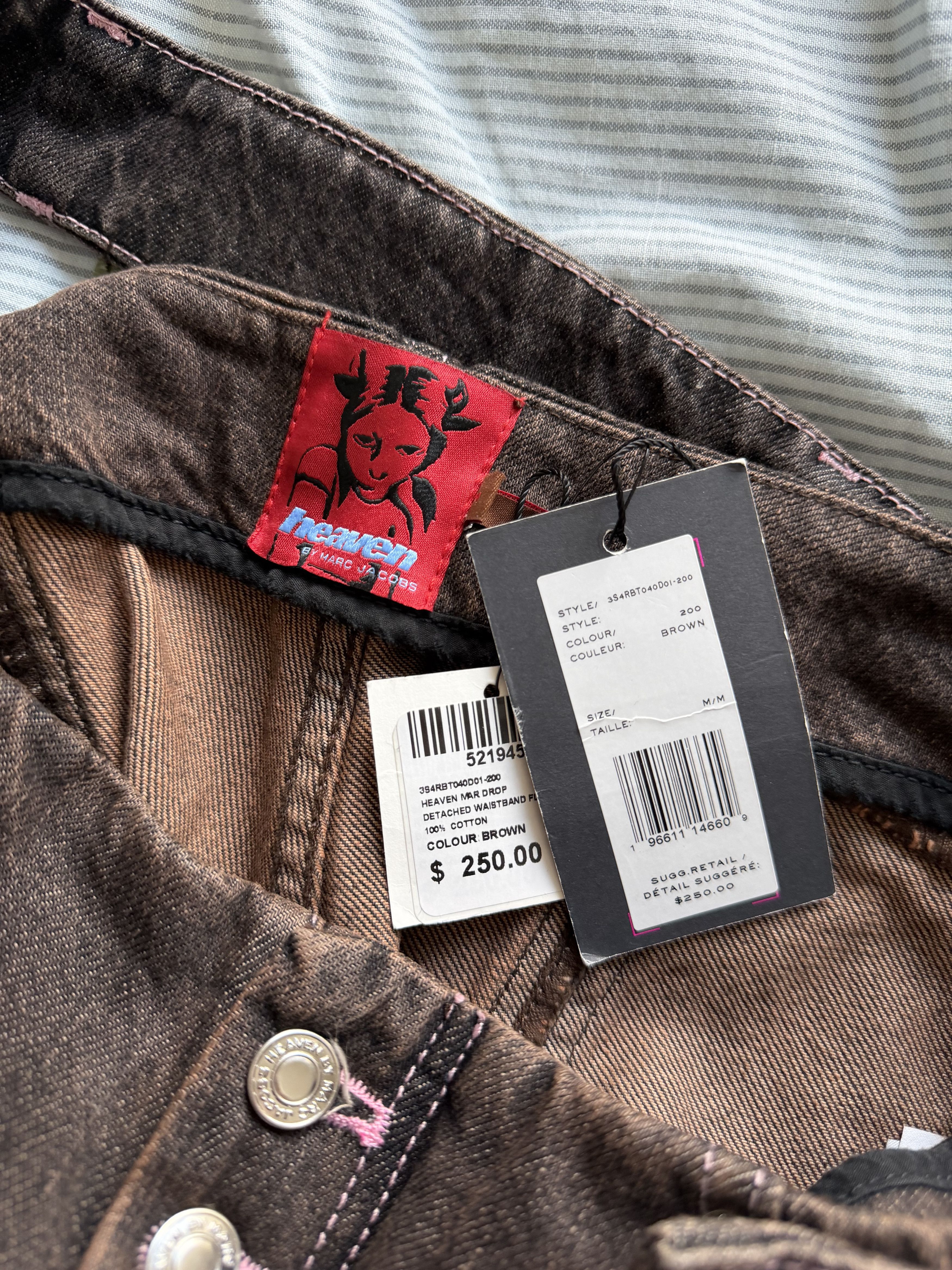 Heaven by Marc Jacobs Heaven by Marc Jacobs Detached Waistband Flared Jeans Brown Size 30" / US 8 / IT 44 - 7 Thumbnail
