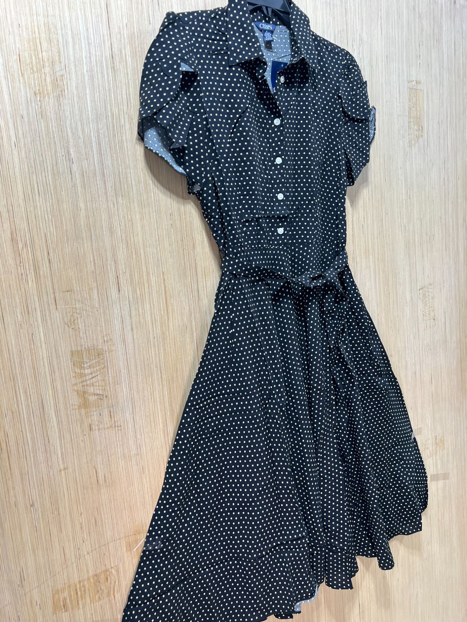 Chaps Chaps- Women's Casual Bohemian Midi Dress V-Neck With Wavy S Size M / US 6-8 / IT 42-44 - 21 Thumbnail