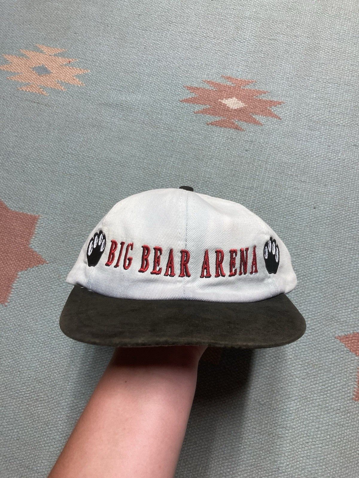 Vintage Vtg Strapback hat big bear arena Michigan hockey bear claws Size ONE SIZE - 2 Thumbnail