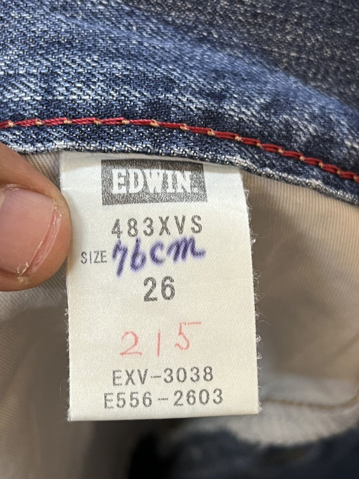 Edwin Vintage Edwin Exclusive Vintage Faded Distressed Denim Size US 29 - 9 Thumbnail