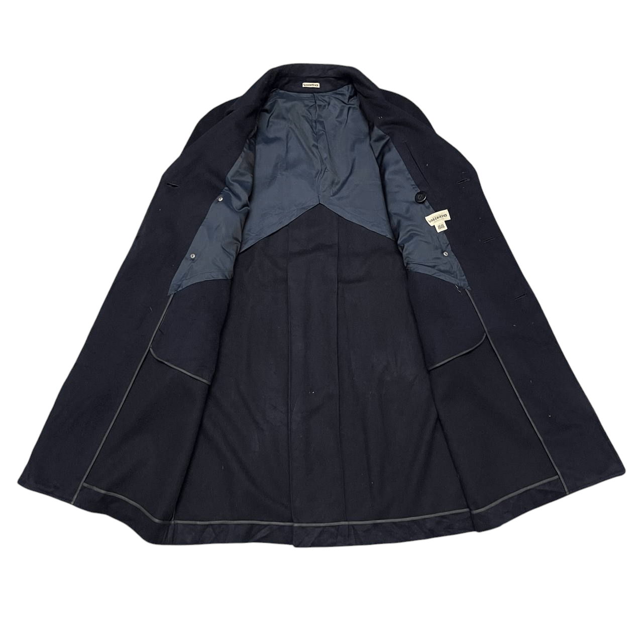 Valentino Vintage 90's Valentino Wool Long Coat Double Breasted Size US M / EU 48-50 / 2 - 6 Thumbnail